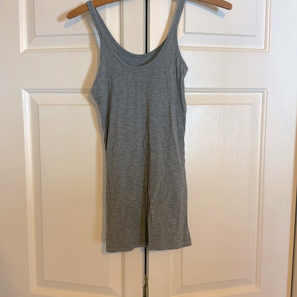 T by ALEXANDER WANG Gray Stretchy Tank Top